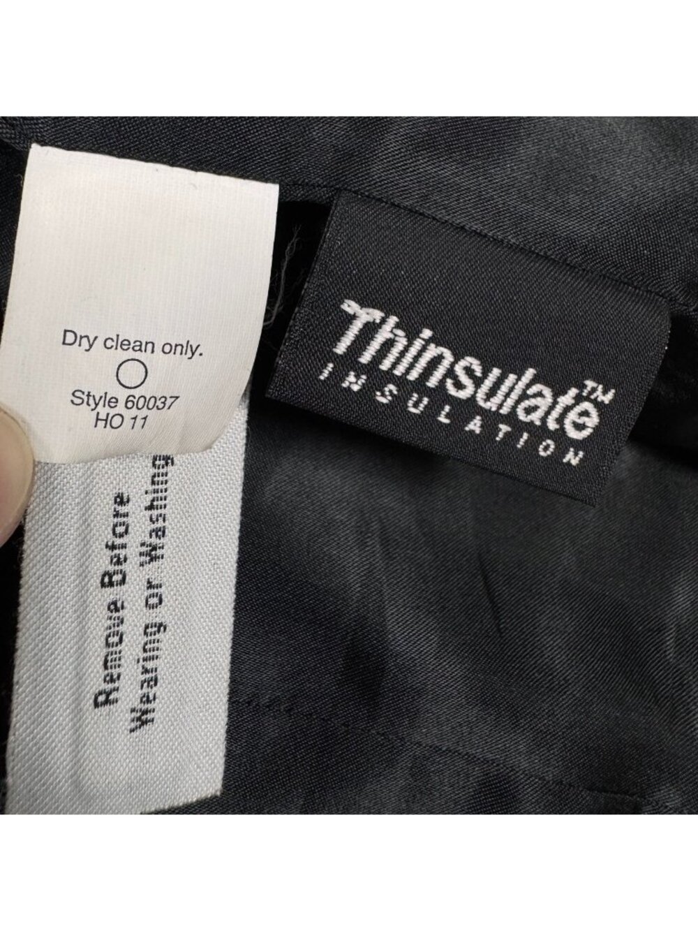 J.Crew Nello Gori Italian Wool Black Pea Coat 2 Thinsulate Minimalist Preppy - Picture 5 of 14